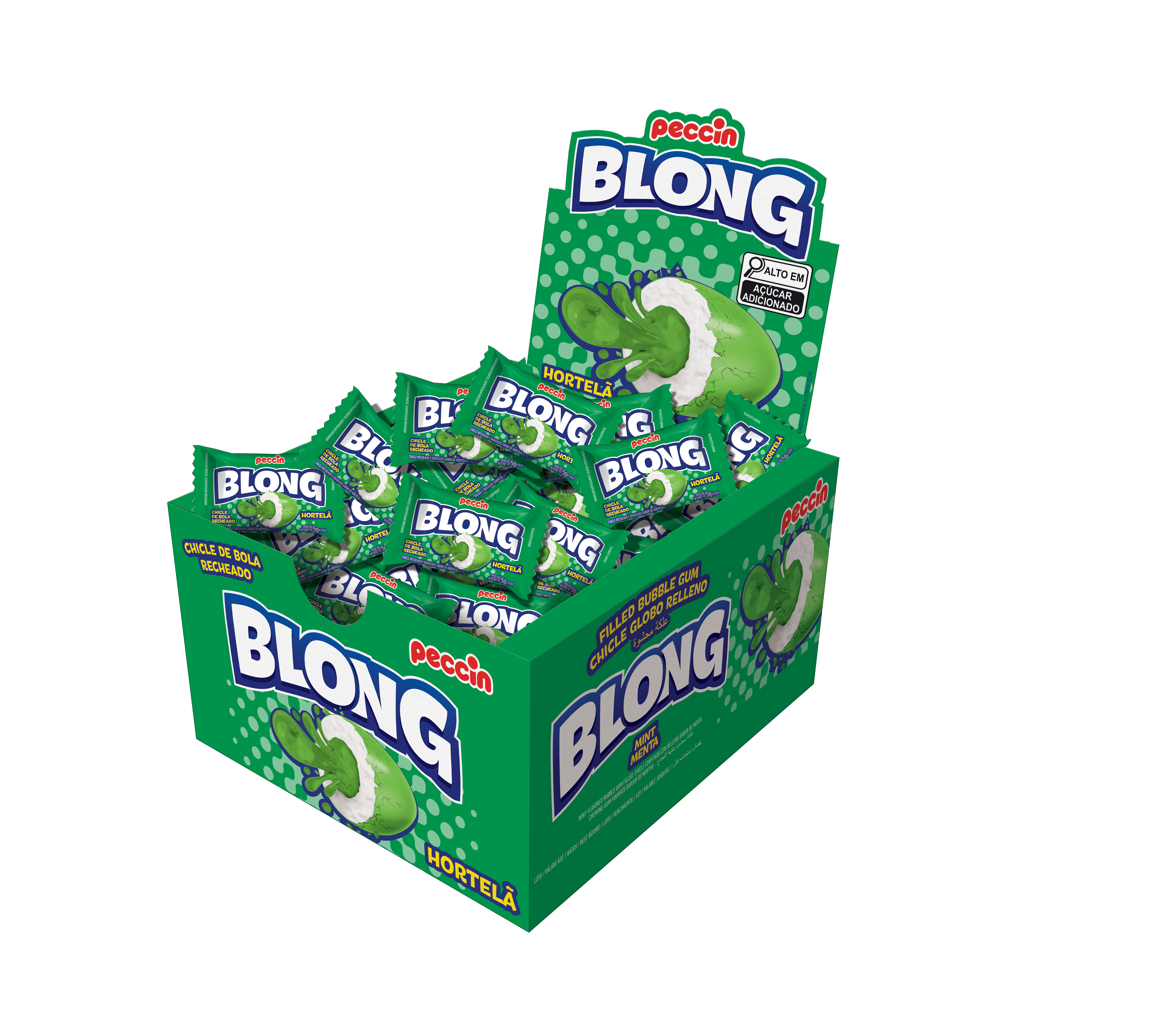 CHICLE BLONG HORTELÃ 200G