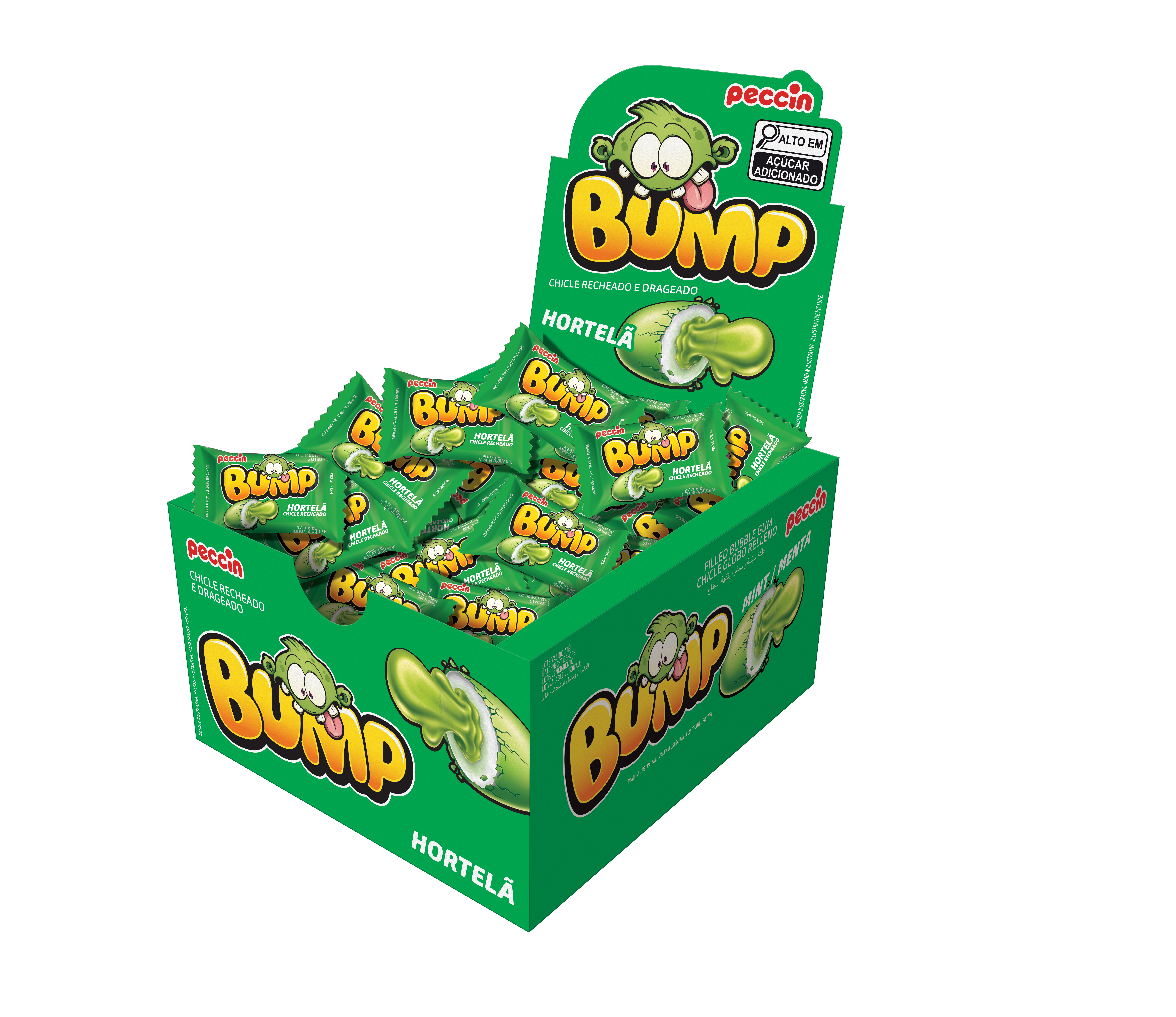 CHICLE BUMP HORTELÃ 140G