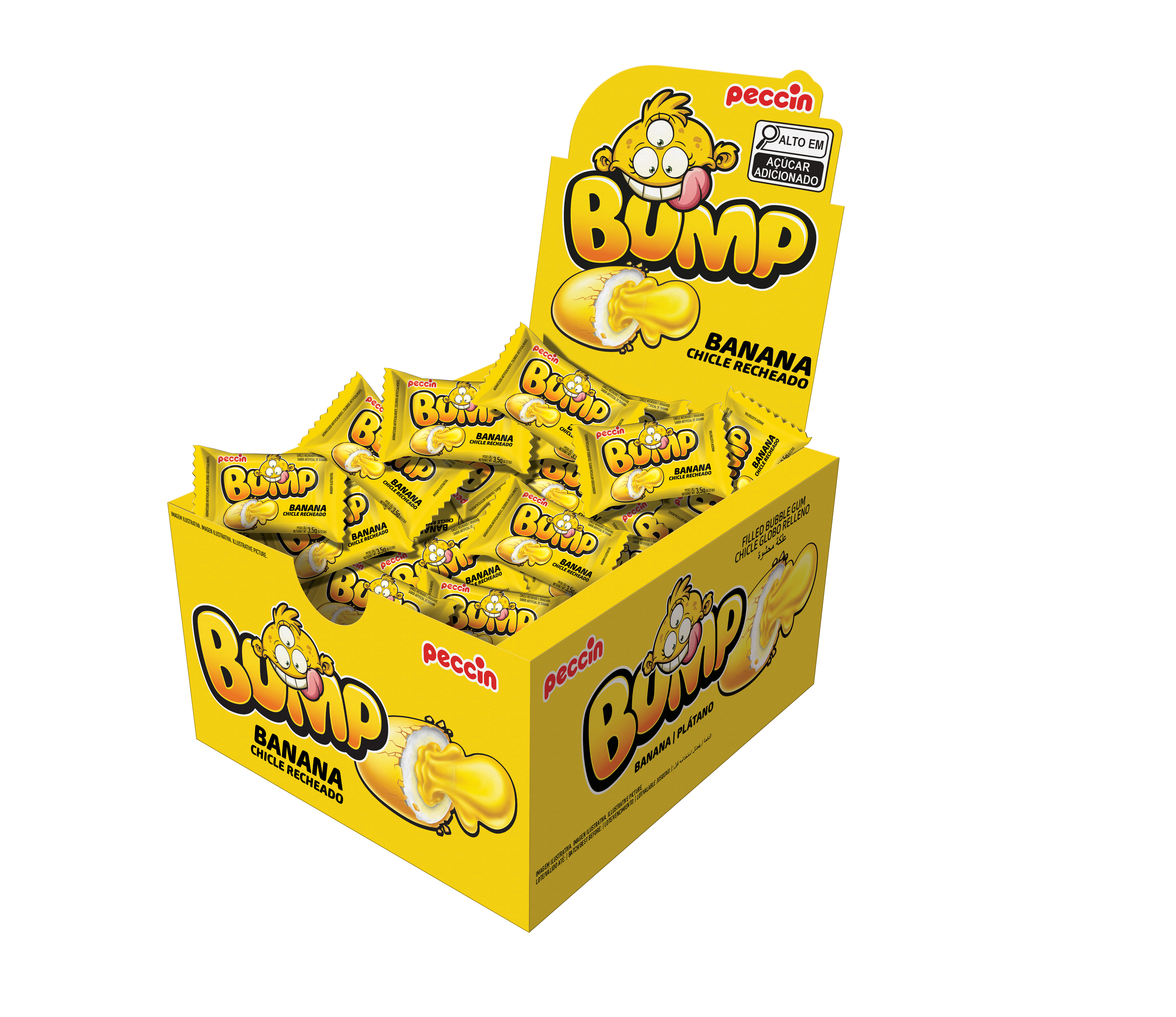 CHICLE BUMP BANANA 140G