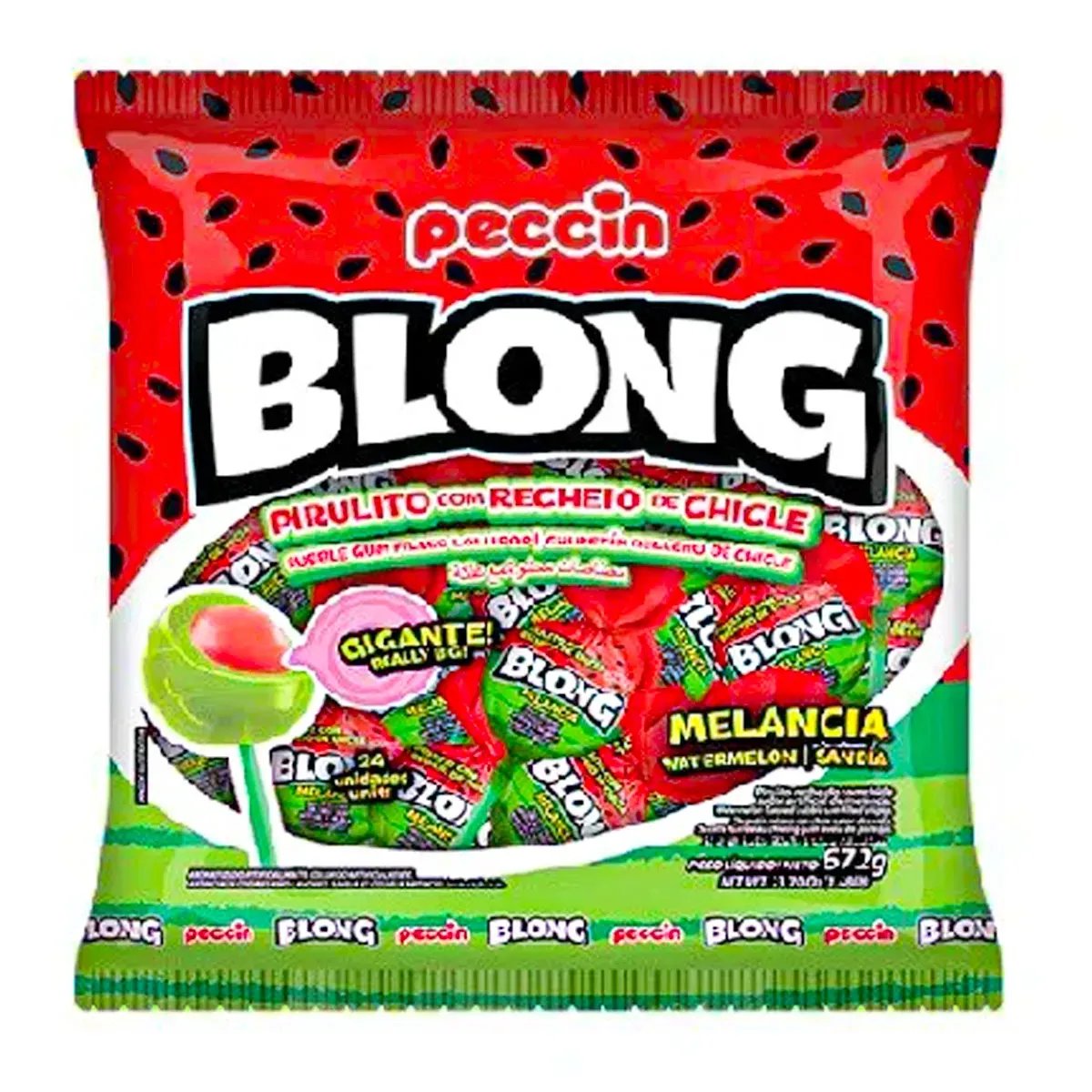 PIRULITO BLONG MELANCIA 672G