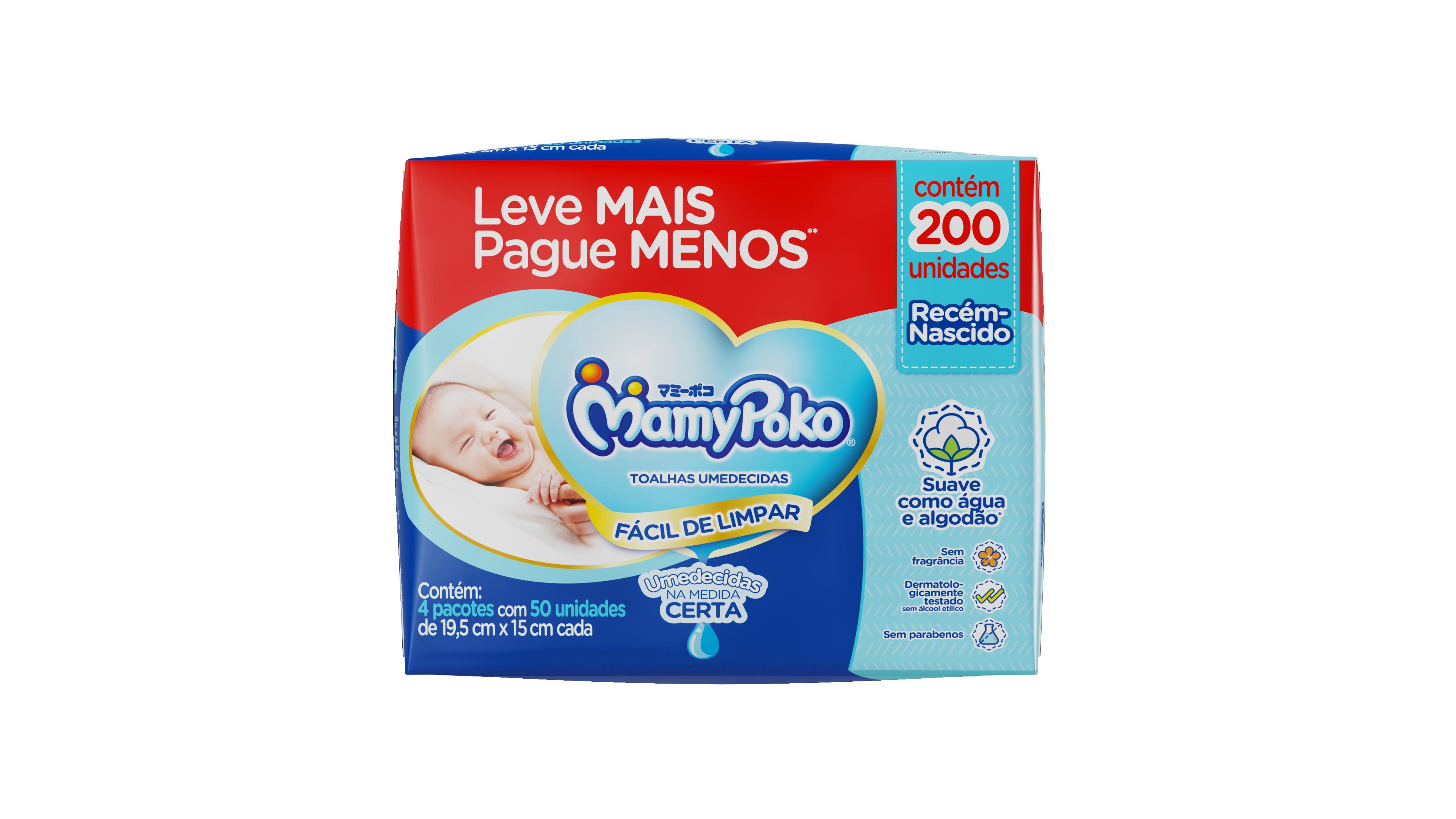 TOALHA UMED. MAMYPOKO RECEM NASC. C/200