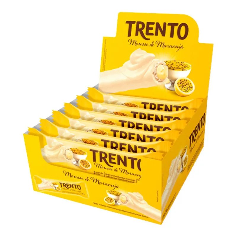 WAFER TRENTO MOUSSE DE MARACUJA 16X29G 464G