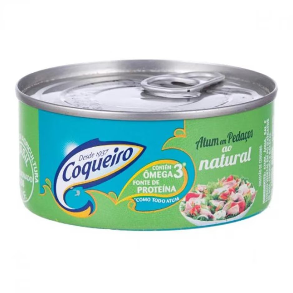 ATUM EM PEDAÇOS COQUEIRO AO NATURAL 170GR