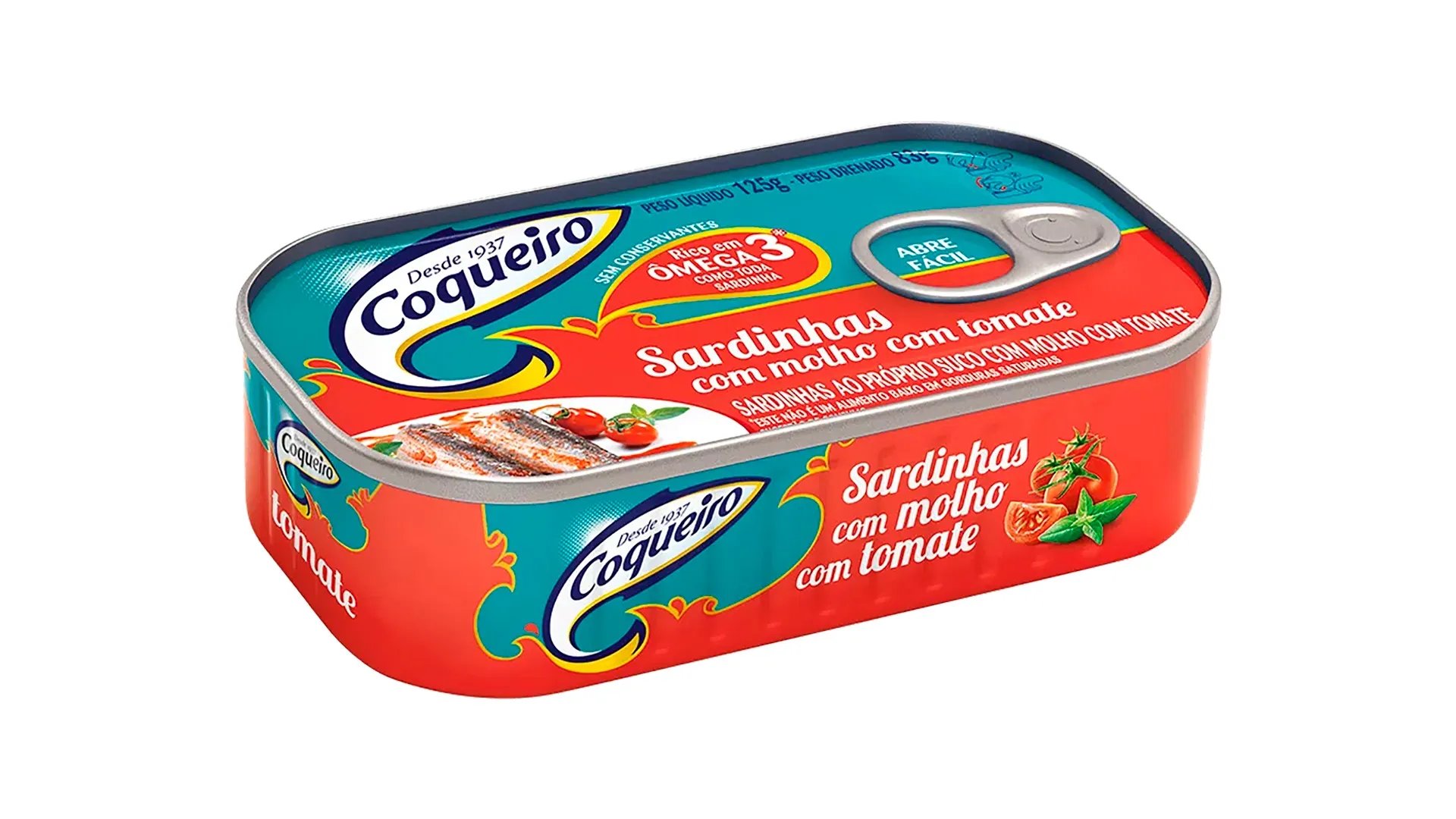 SARDINHA COQUEIRO MOLHO DE TOMATE 125GR