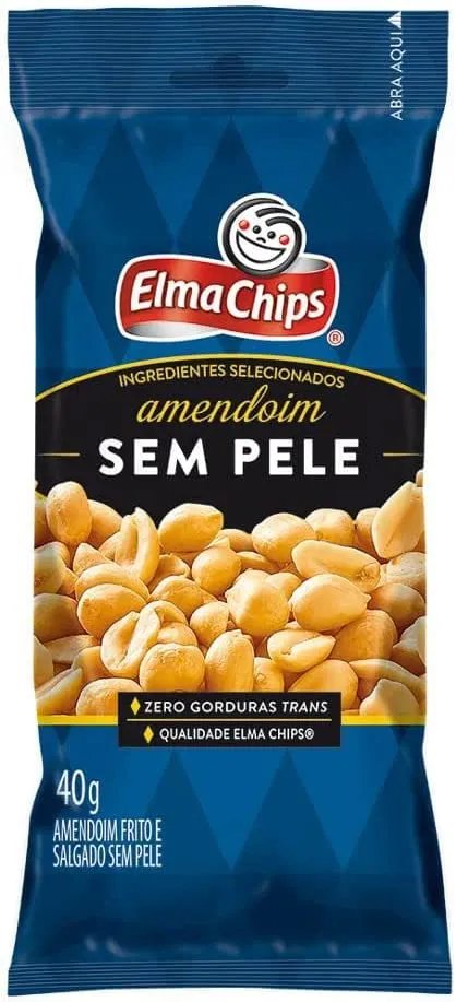 AMENDOIM ELMA CHIPS SEM PELE 40GR