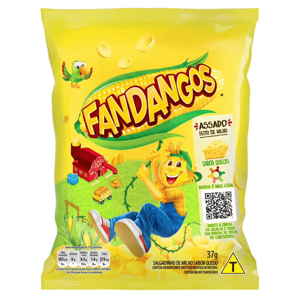 SALGADINHOS FANDANGOS QUEIJO COM PREÇO 37G