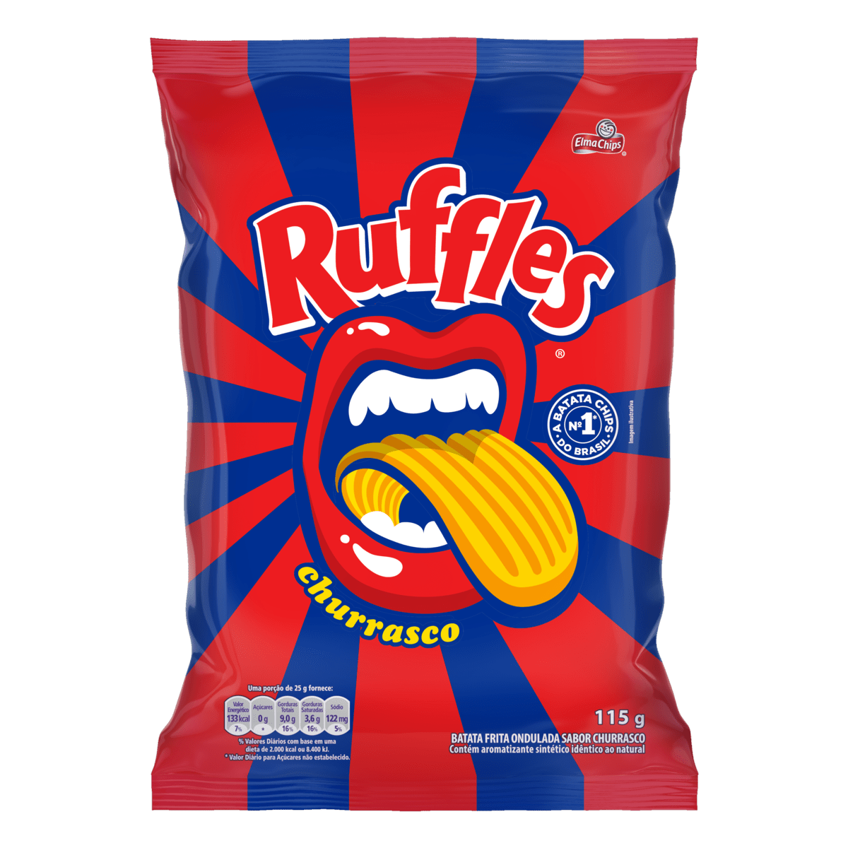 BATATA RUFFLES CHURRASCO 115G