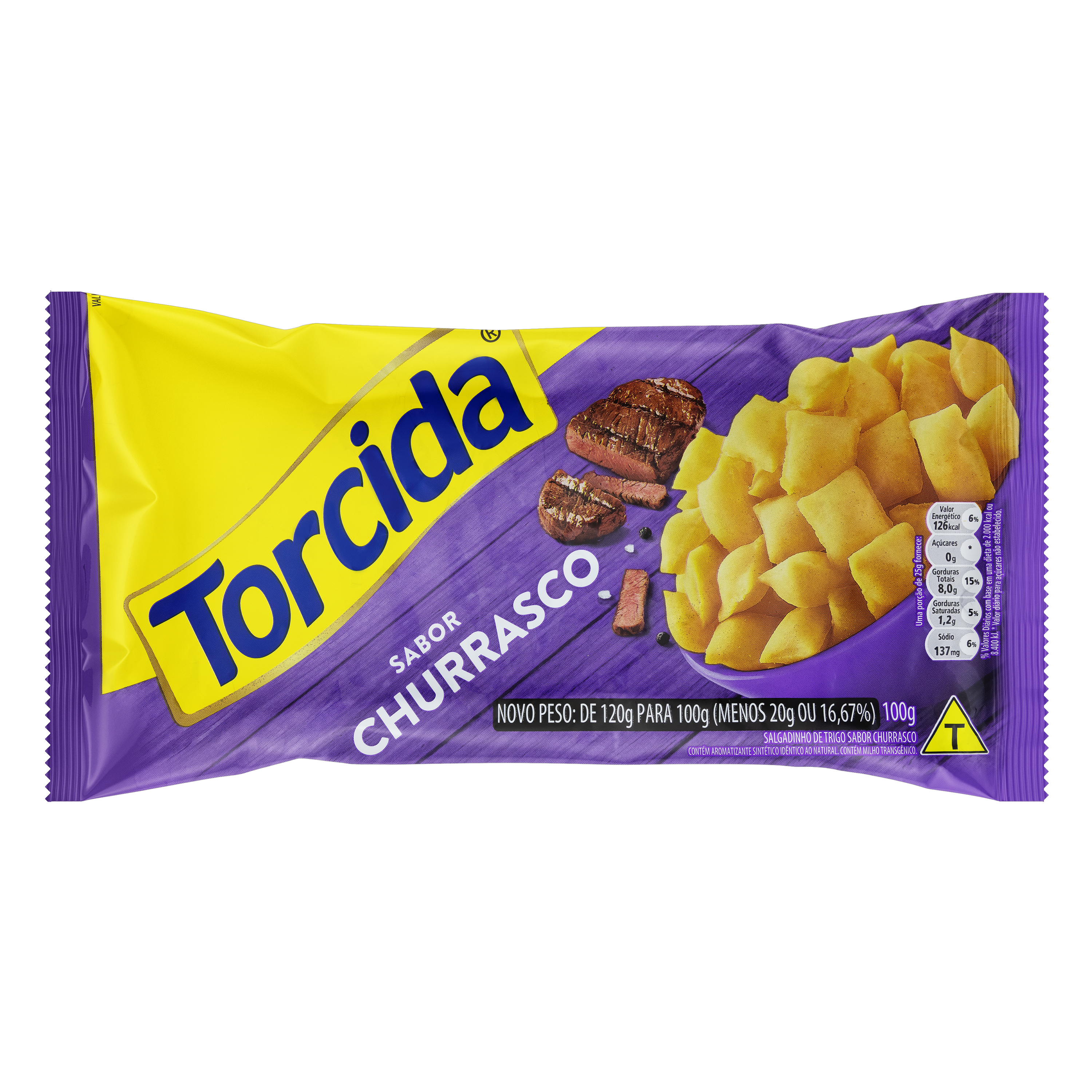 SALGADINHOS TORCIDA CHURRASCO 100G