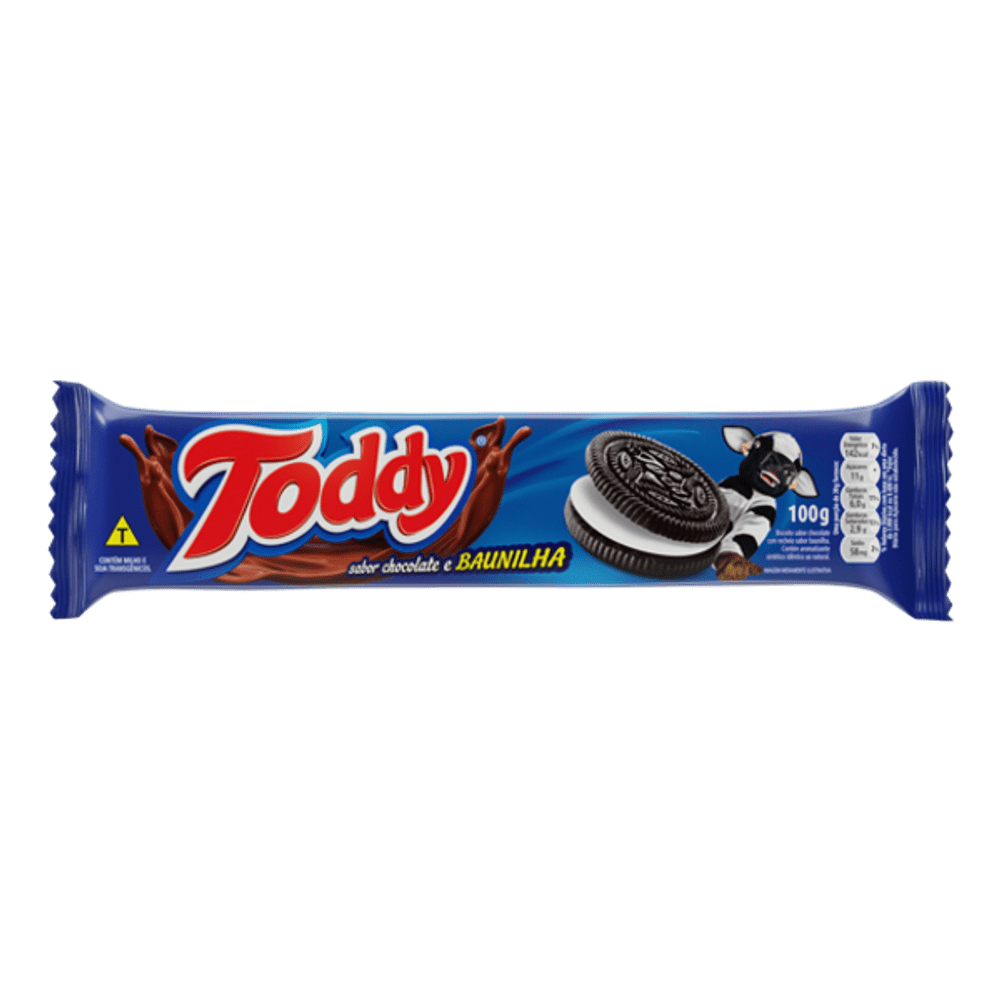 BISCOITO RECHEADO TODDY BAUNILHA 100GR