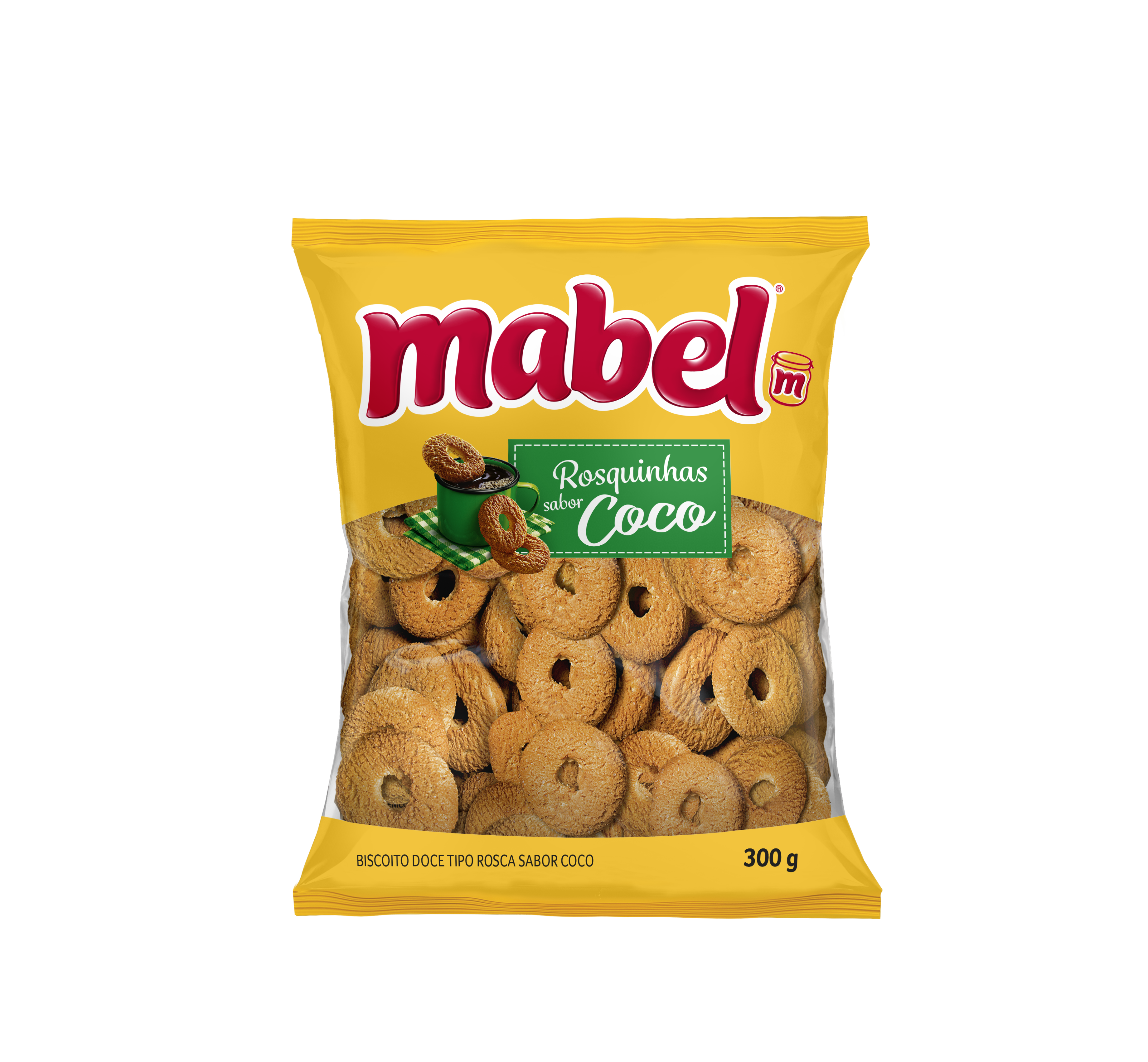 BISCOITO ROSQUINHA MABEL COCO 300GR