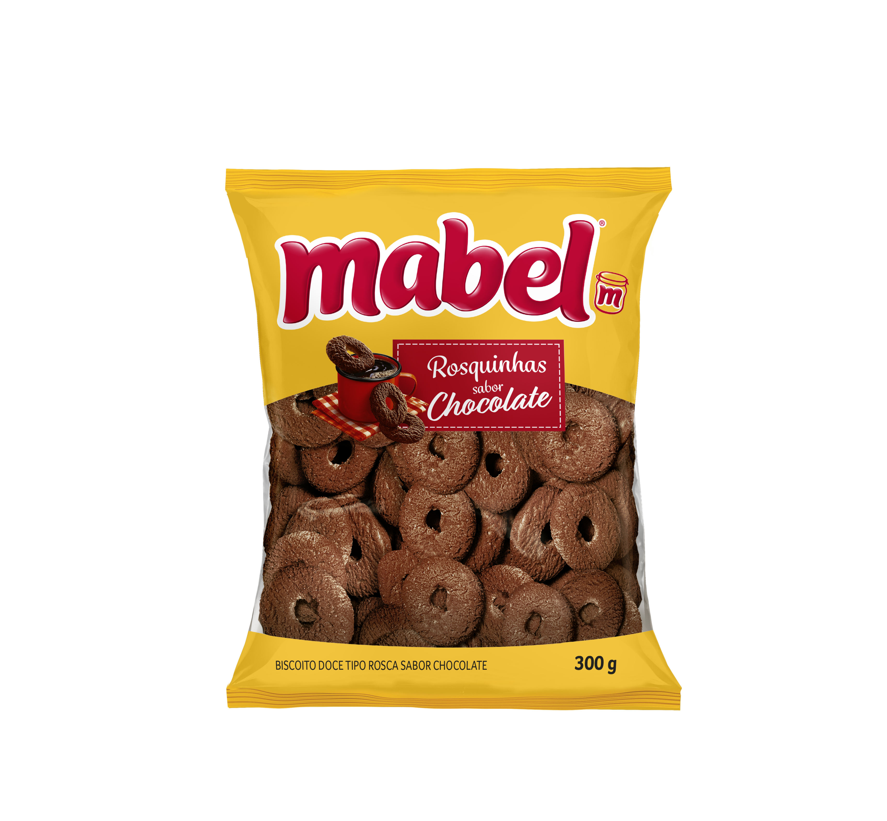 BISCOITO ROSQUINHA MABEL CHOCOLATE 300GR