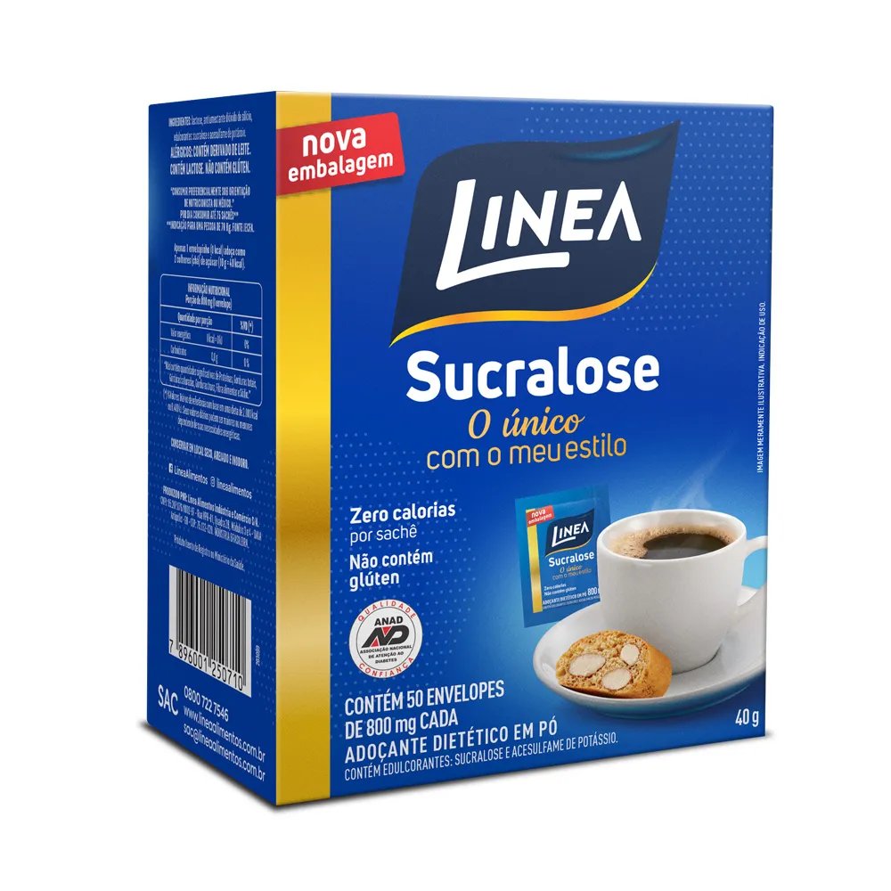 ADOÇANTE DIETÉTICO PÓ LINEA 50X5G