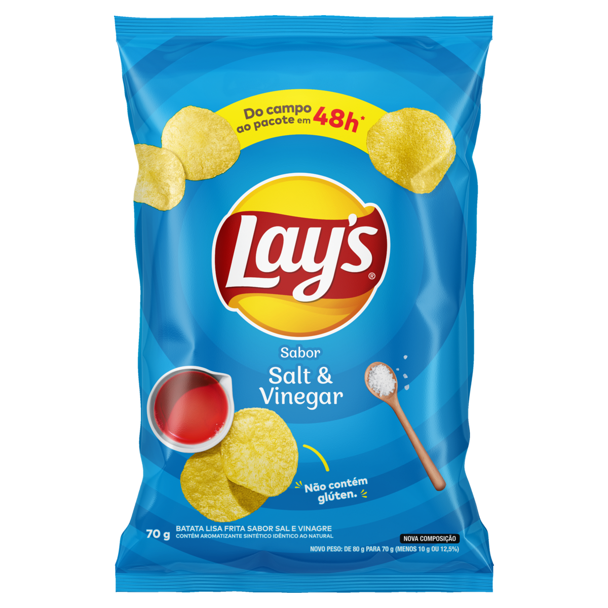 BATATA LAYS SAL E VINAGRE 70G