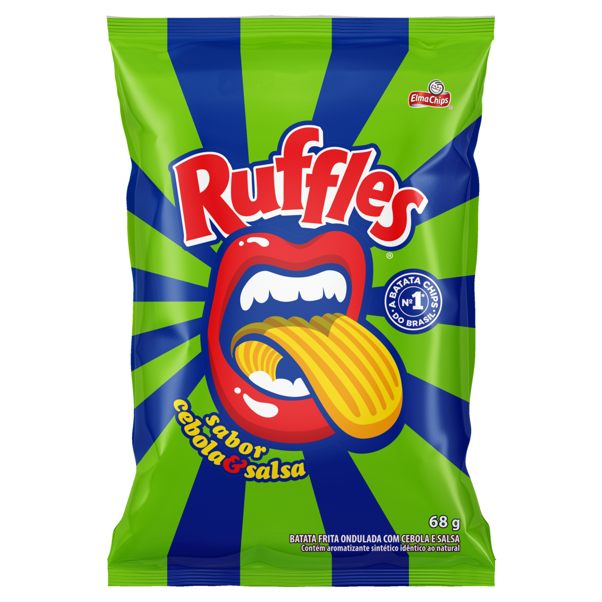 BATATA RUFFLES CEBOLA E SALSA 68G