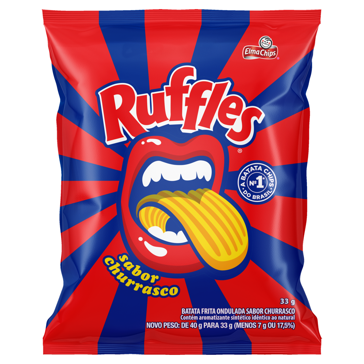 BATATA RUFFLES CHURRASCO 33G