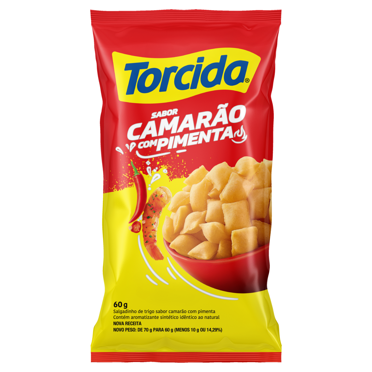 SALGADINHOS TORCIDA CAMARÃO 60G