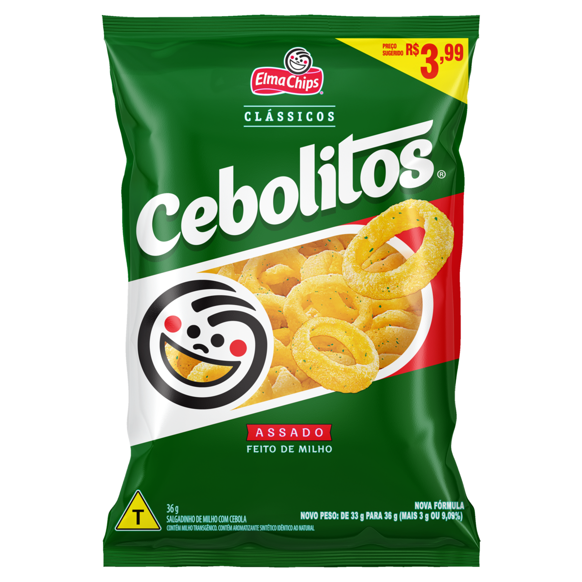SALGADINHOS CEBOLITOS COM PREÇO 36G