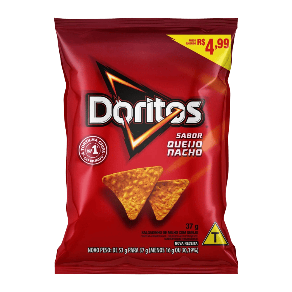 SALGADINHOS DORITOS NACHO COM PREÇO 37G