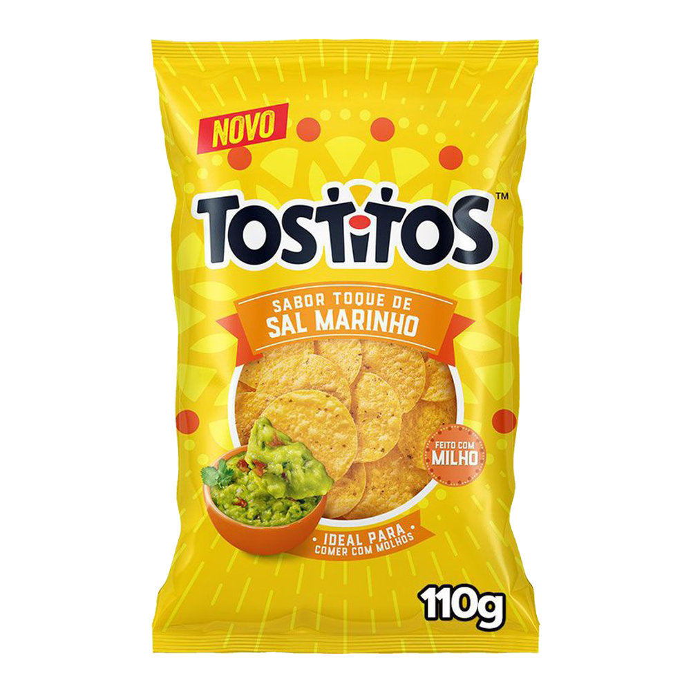 SALGADINHOS TOSTITOS SAL MARINHO 110G
