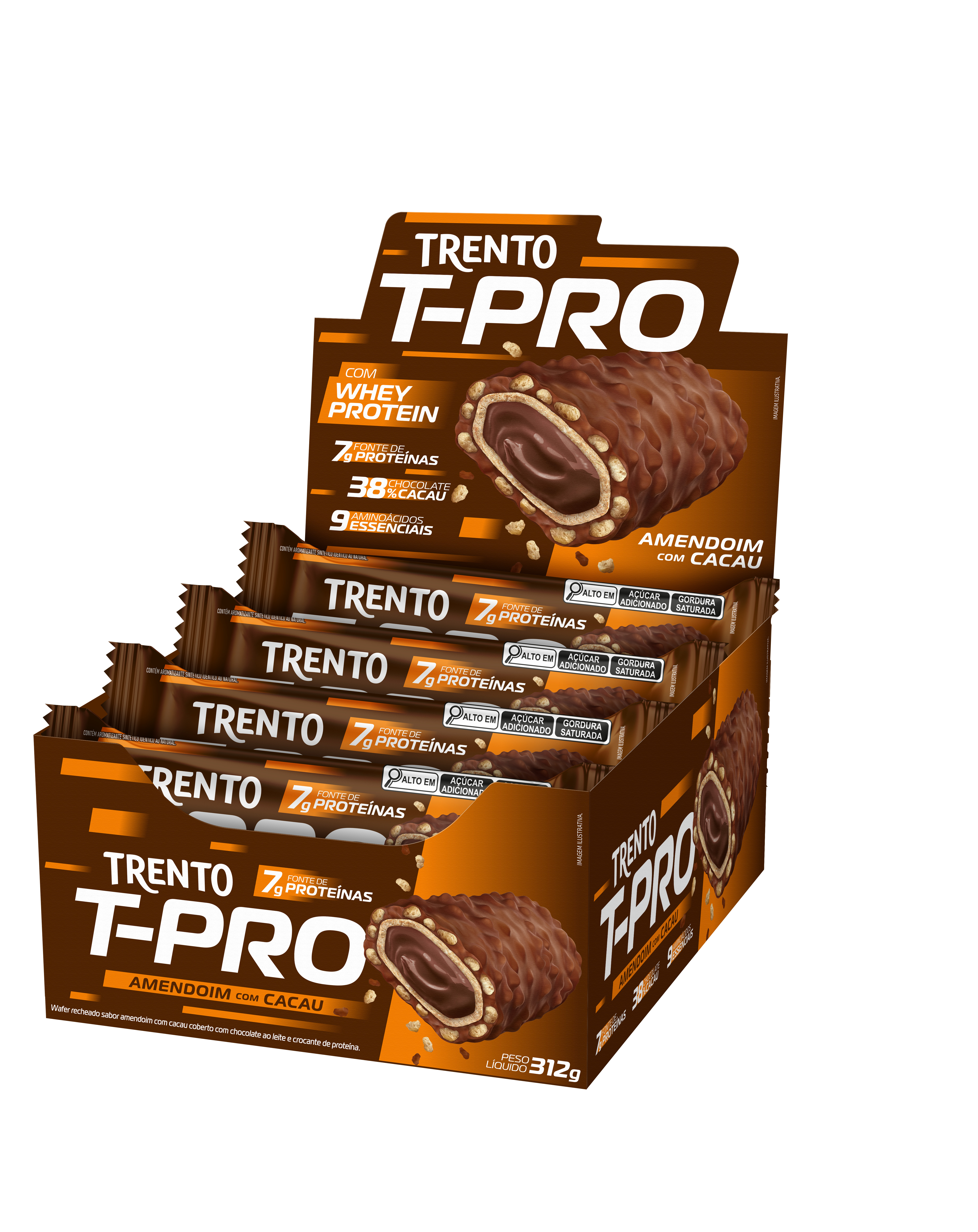 WAFER TRENTO T PRO AMENDOIM 12X26G 312G