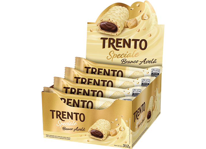 WAFER TRENTO SPECIALE AVELÃ BRANCO 312G