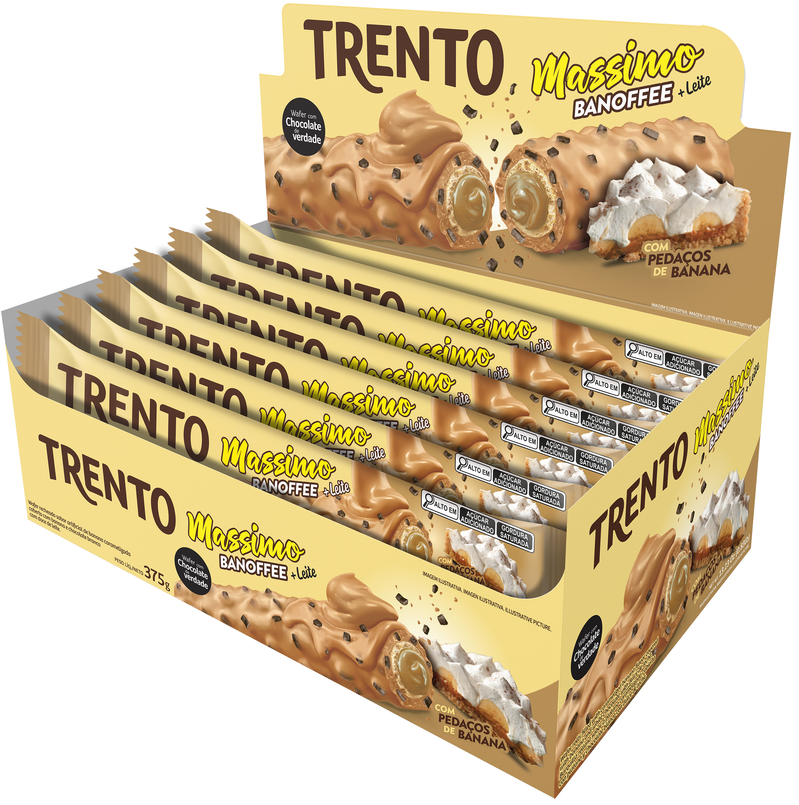 WAFER TRENTO MASSIMO BANOFFEE 15X25G 375G