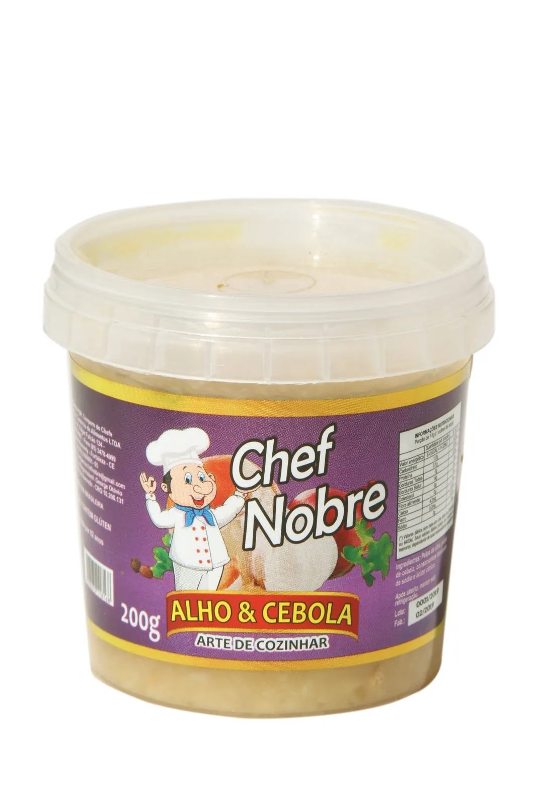ALHO E CEBOLA CHEF NOBRE 200GR