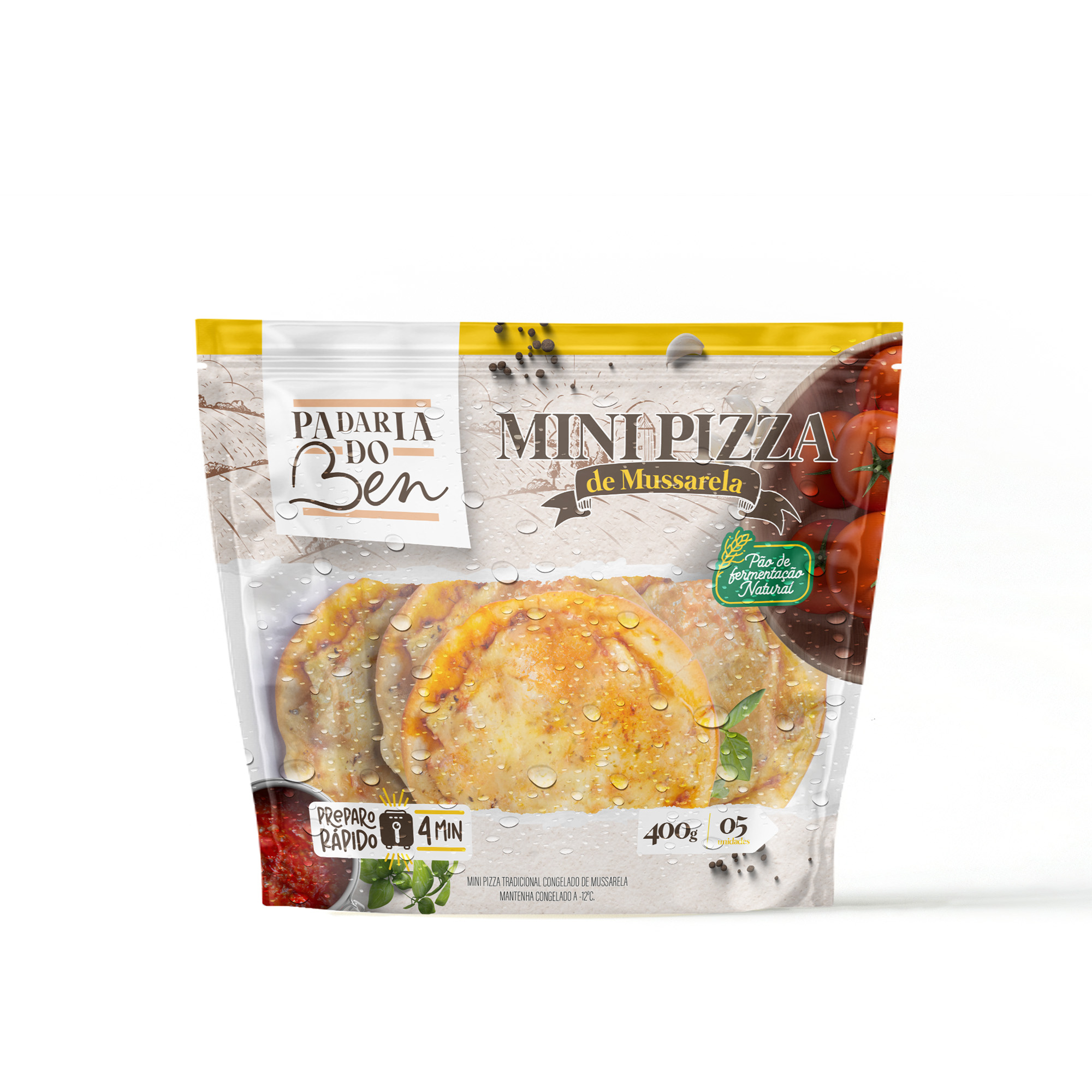 MINI PIZZA MUSSARELA PADARIA DO BEN 400G