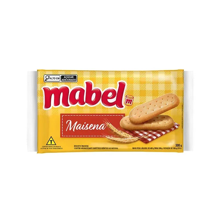 BISCOITO LAMINADO DOCE MABEL MAIZENA 20X300G