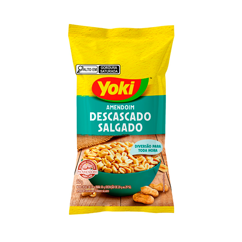 AMENDOIM YOKI DESC TORRADO SALGADO 50G