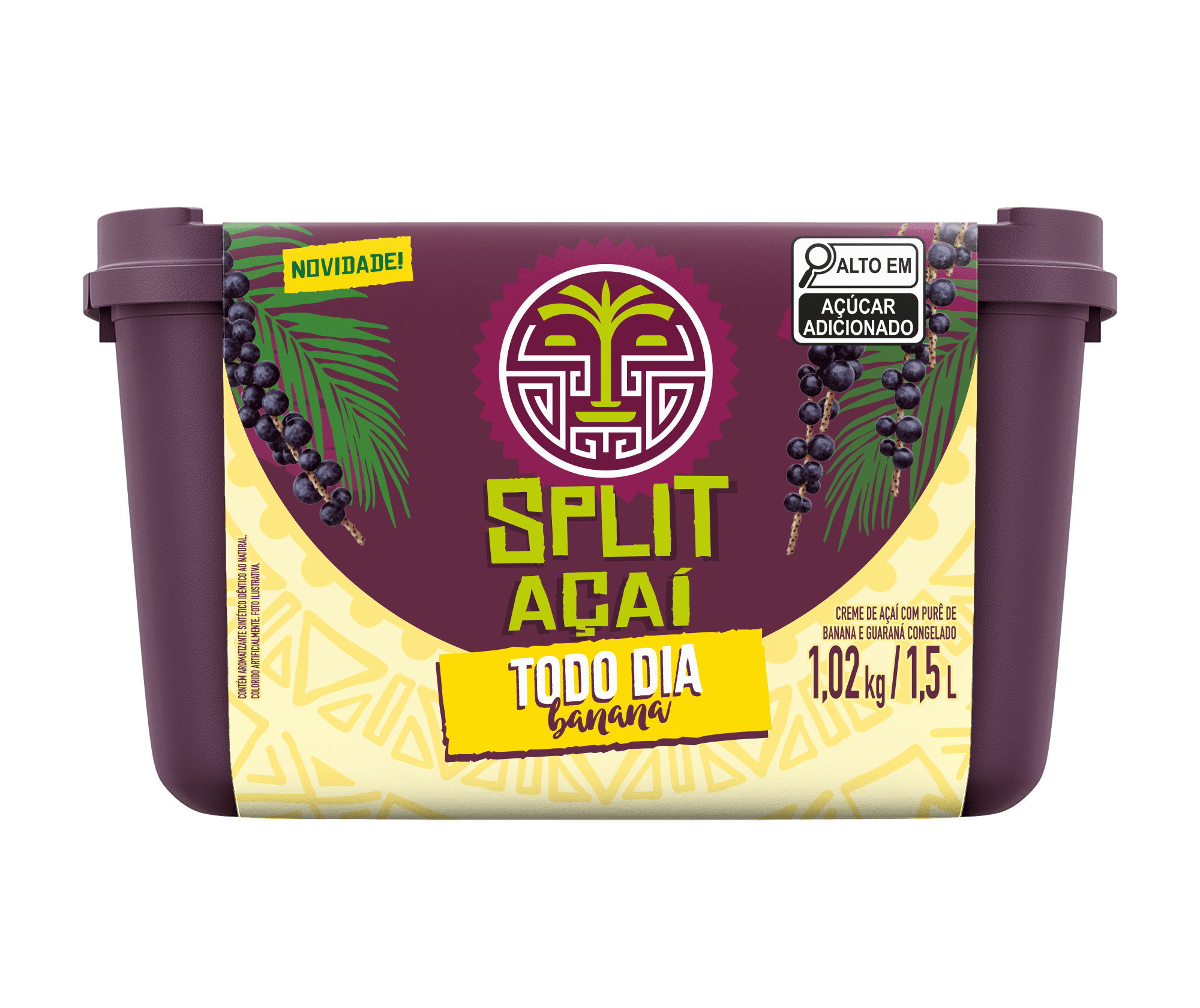 SPLIT AÇAÍ BANANA TODO DIA 1,5L