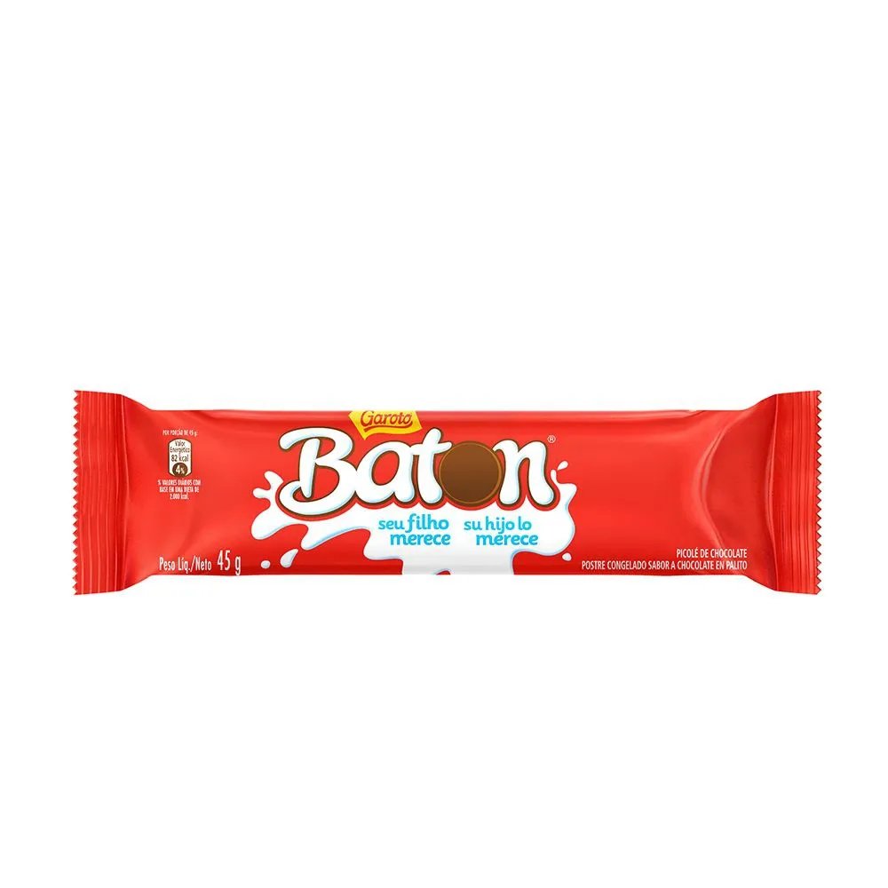 PICOLÉ GAROTO BATON CHOCOLATE 45G