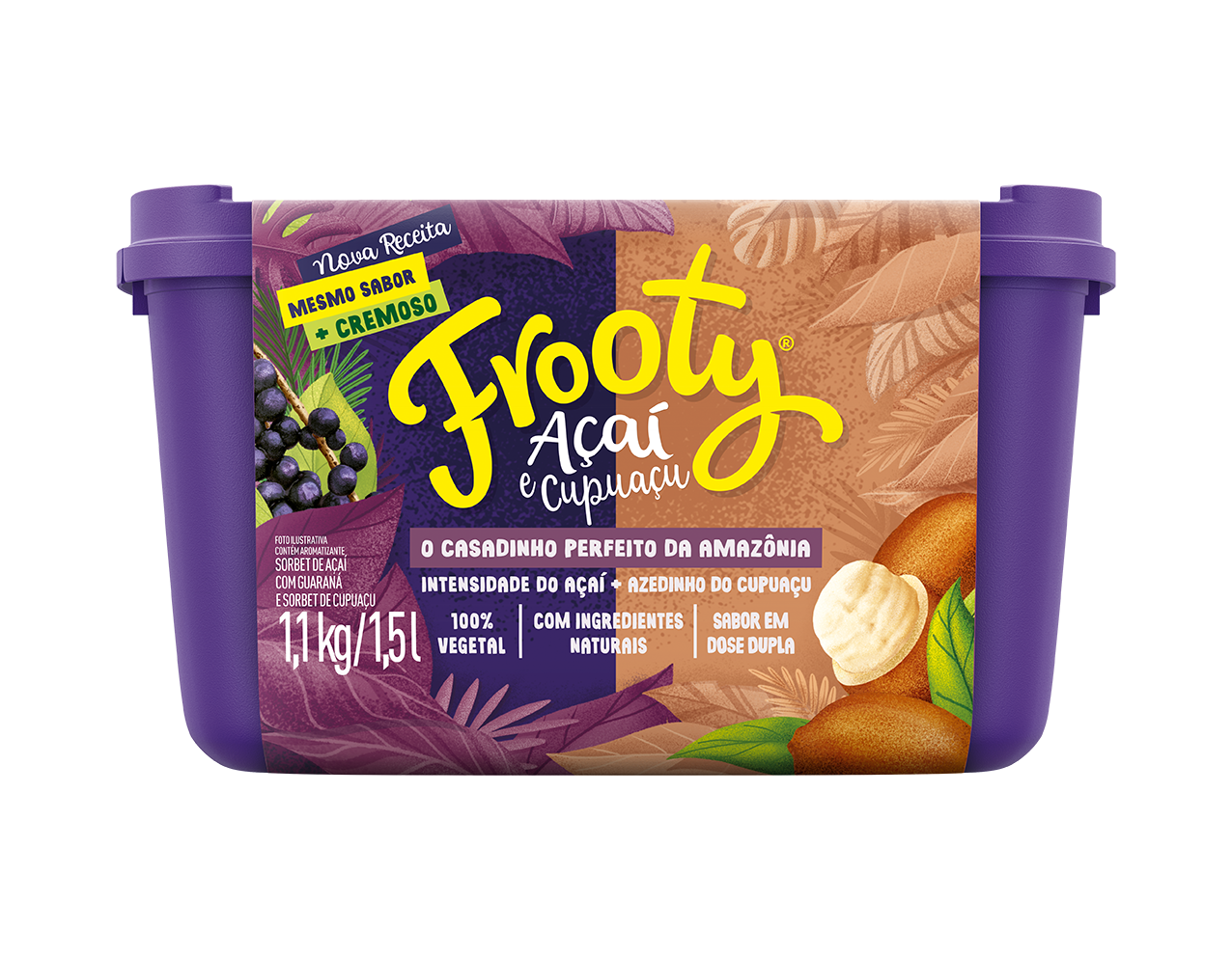 AÇAÍ FROOTY DUO AÇAÍ E CUPUAÇU 1,5L