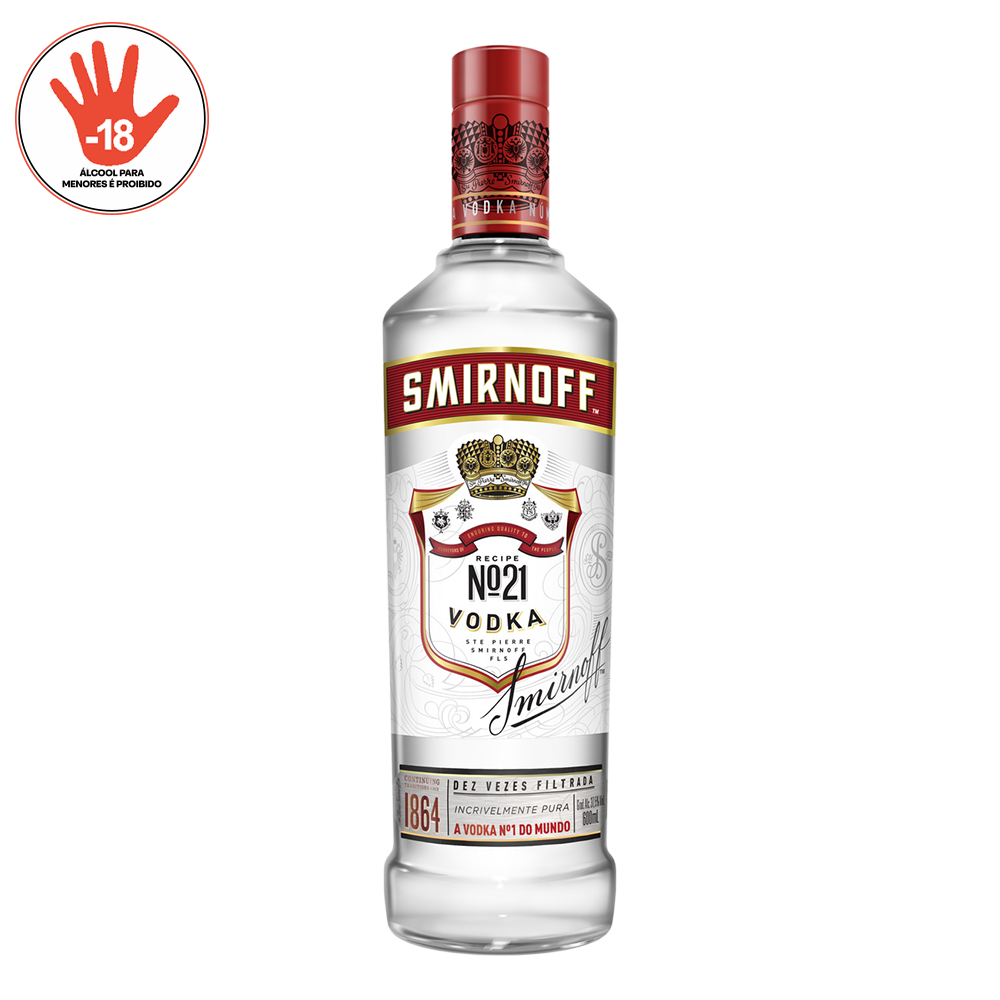 VODKA SMIRNOFF 21 600ML
