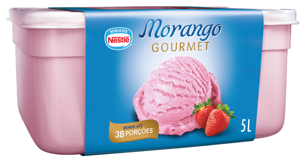POTE NESTLÉ GOURMET MORANGO 5L
