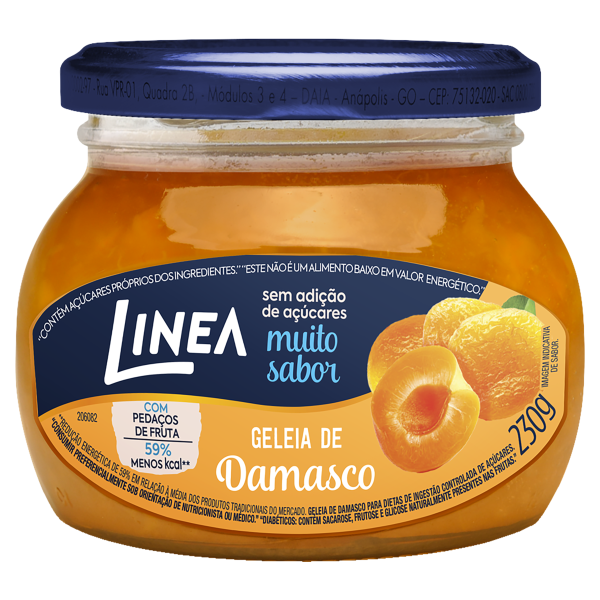 GELEIA DIET LINEA DAMASCO POTE 230G