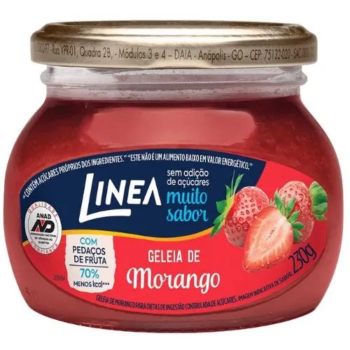 GELEIA DIET LINEA MORANGO POTE 230G