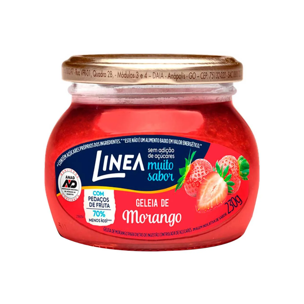 GELEIA DIET LINEA MORANGO POTE 230G