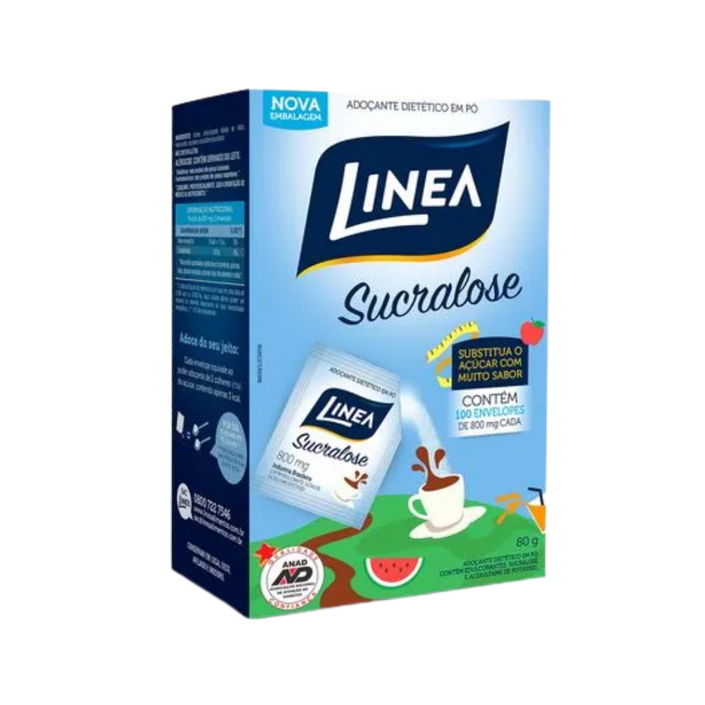 ADOÇANTE DIETÉTICO PÓ LINEA 100X0,5G
