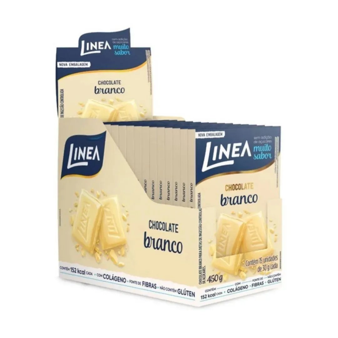 CHOCOLATE LINEA BRANCO ZERO AÇÚCAR 15X30G