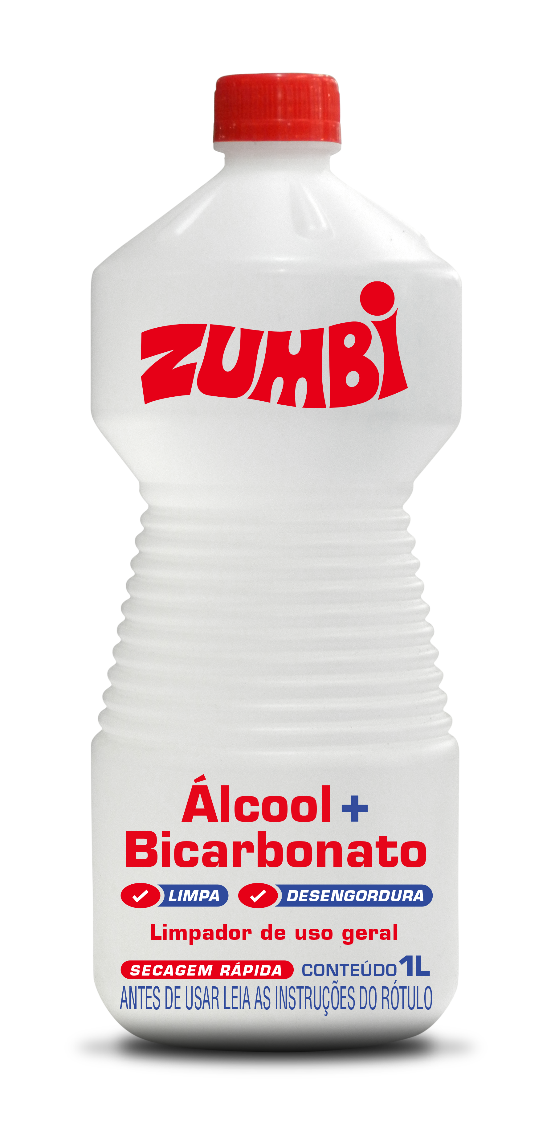 ÁLCOOL ZUMBI COM BICARBONATO LIMPADOR 1LT
