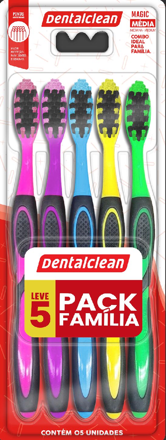 *ESCOVA ADUL PACK FAMILIA MAGIC MEDIA CO