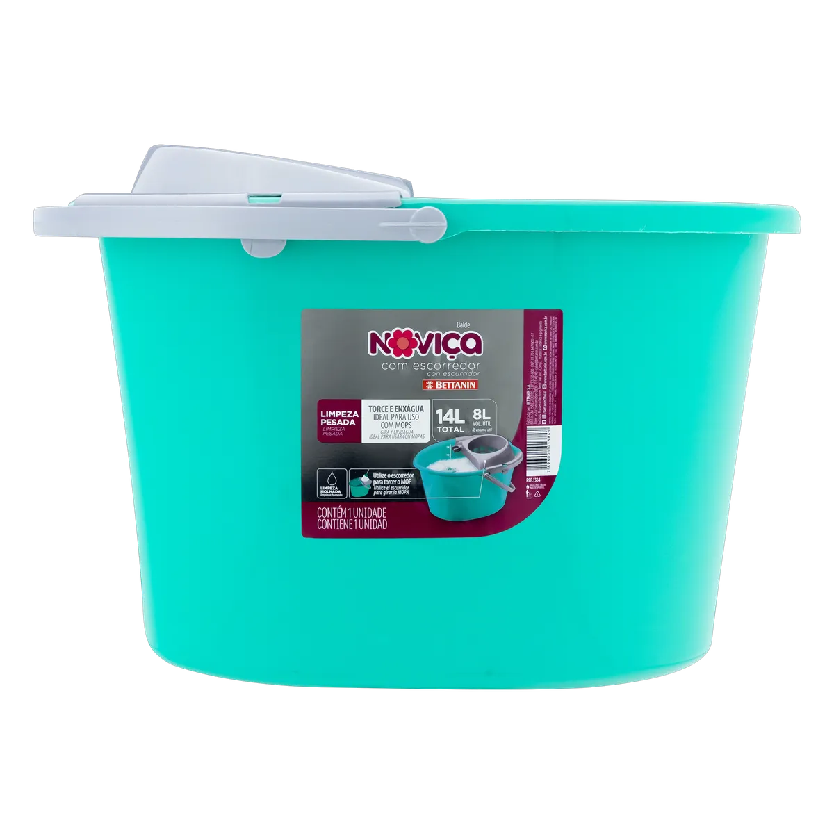 BALDE NOVIÇA COM ESCORREDOR 14LT