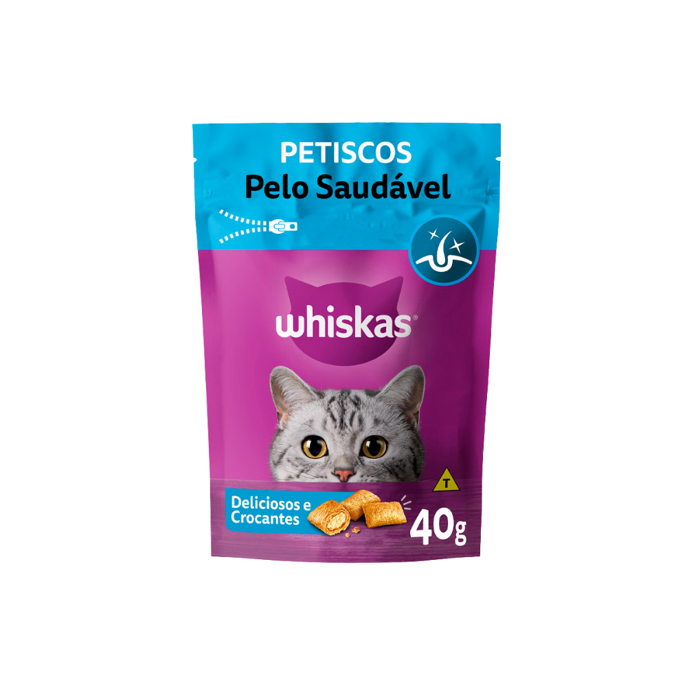 WHISKAS PELO SAUDÁVEL 40G