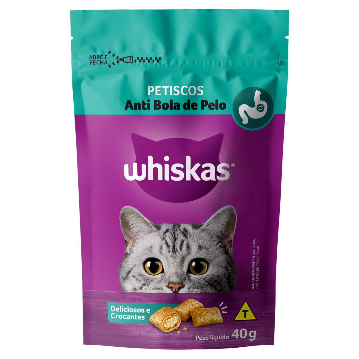 WHISKAS ANTI BOLA DE PELO 40G