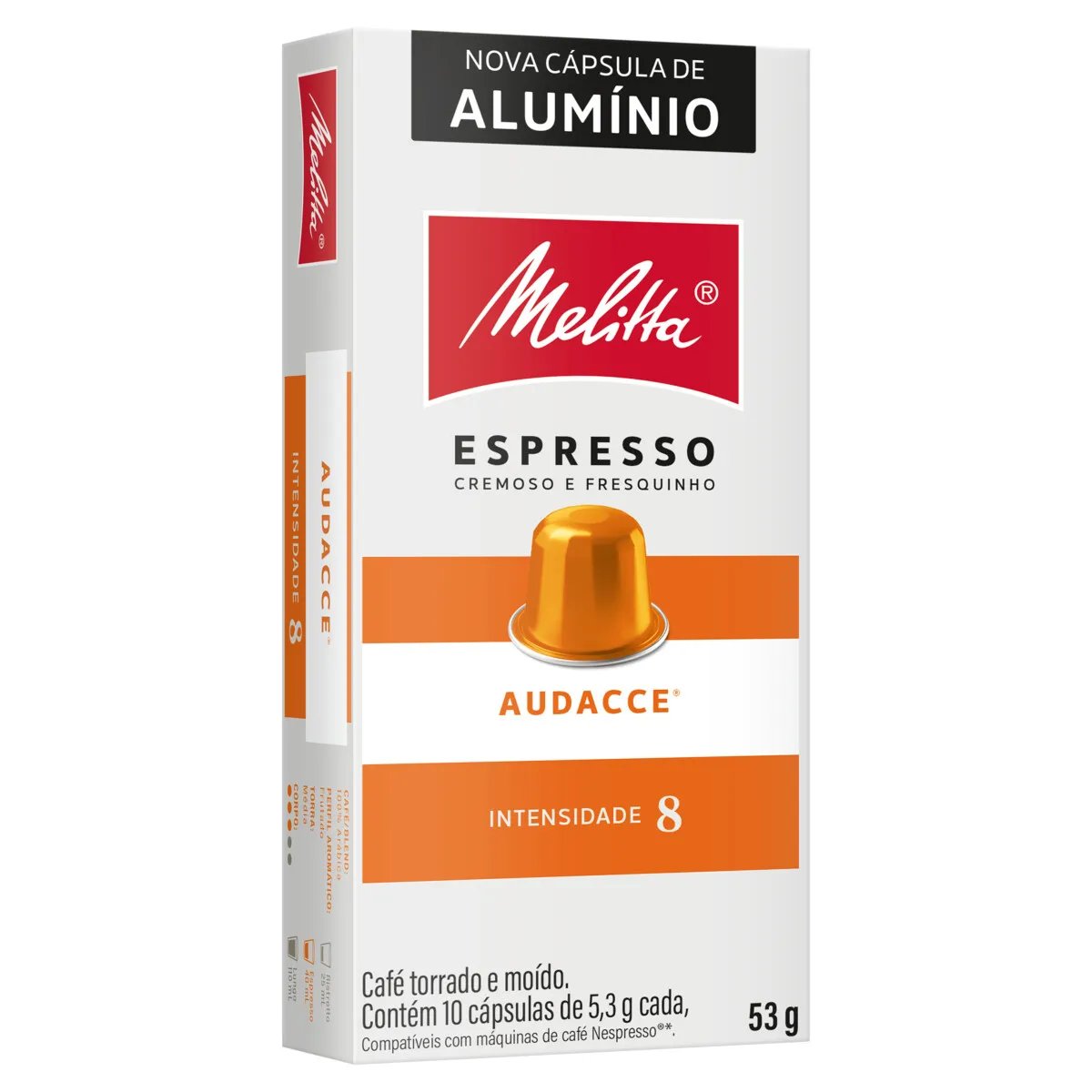 CAFÉ MELITTA EM CÁPSULA AUDACCE 10X53G