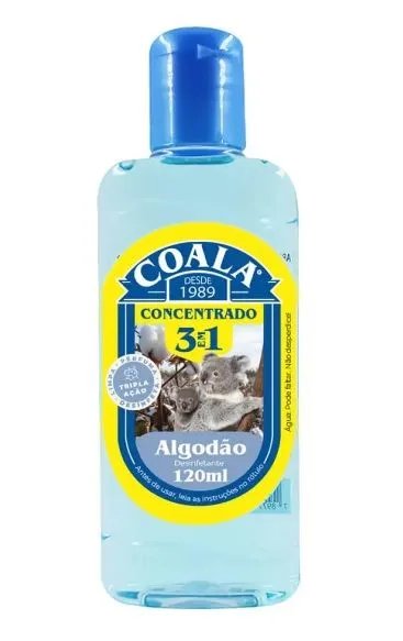 DESINFETANTE CONCENTRADO COALA 3 EM 1 ALGODÃO 120ML