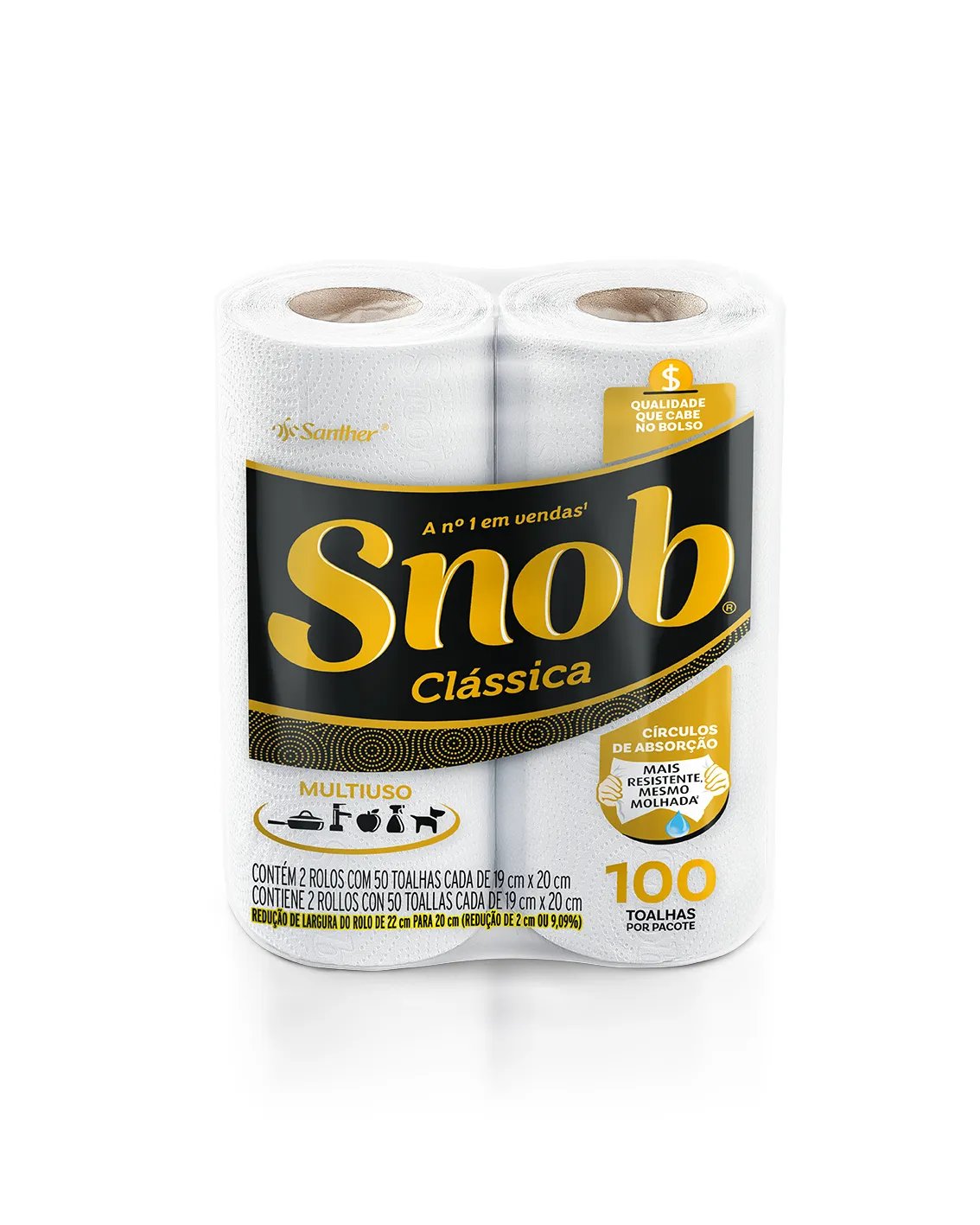 TOALHA SNOB ECONÔMICA MULTIUSO BRANCA FOLHA DUPLA 1X2