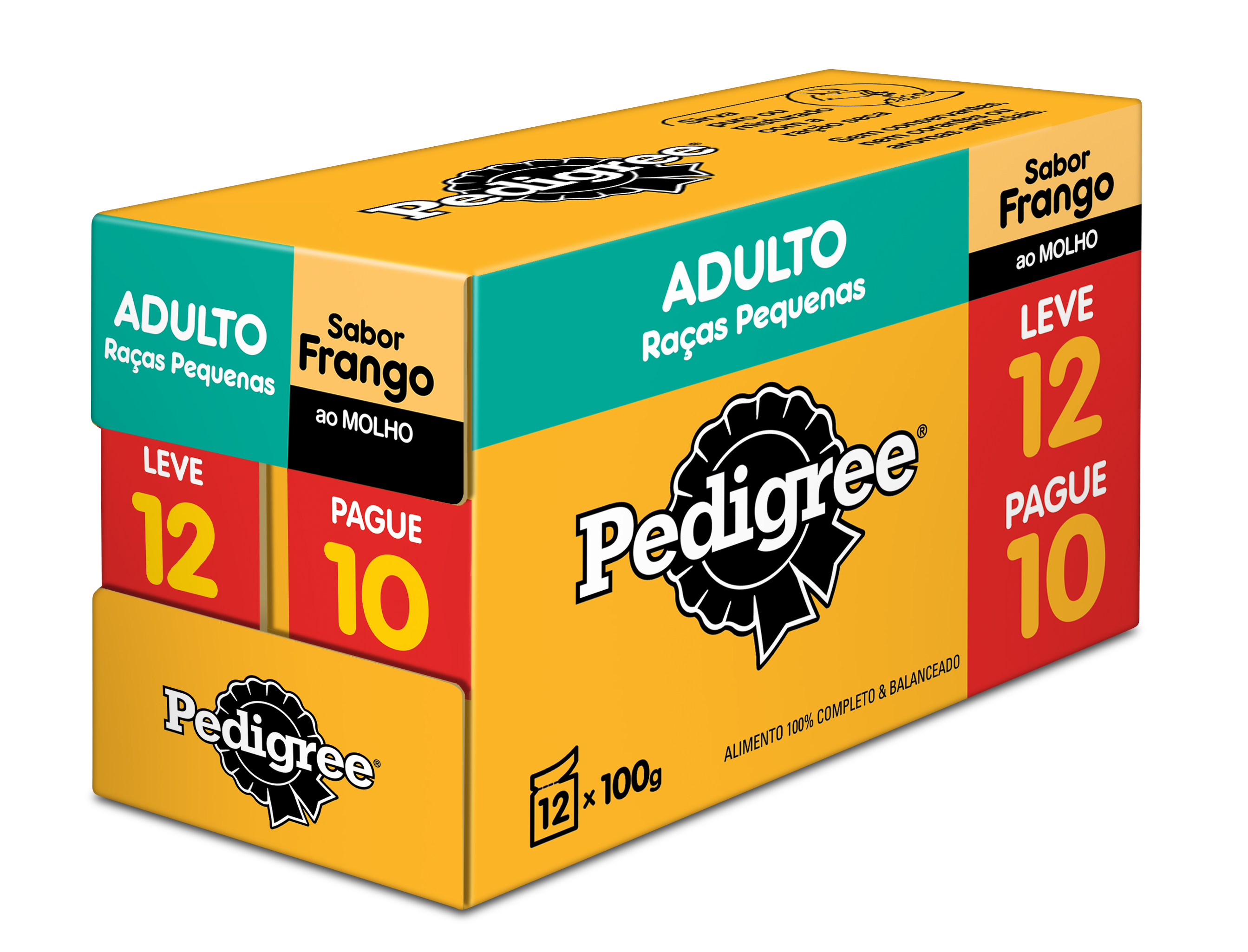 PEDIGREE SACHÊ ADULTO RAÇAS PEQUENAS FRANGO LV12 100G