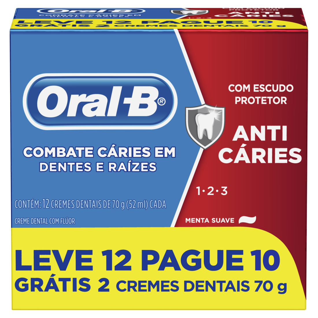 *CREME DENTAL ORAL-B 123 LV12 PG10 70GR